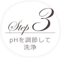 Step3 pHを調節して洗浄